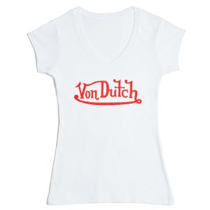 Originals Red on White V Neck