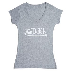 Originals White on Grey V Neck