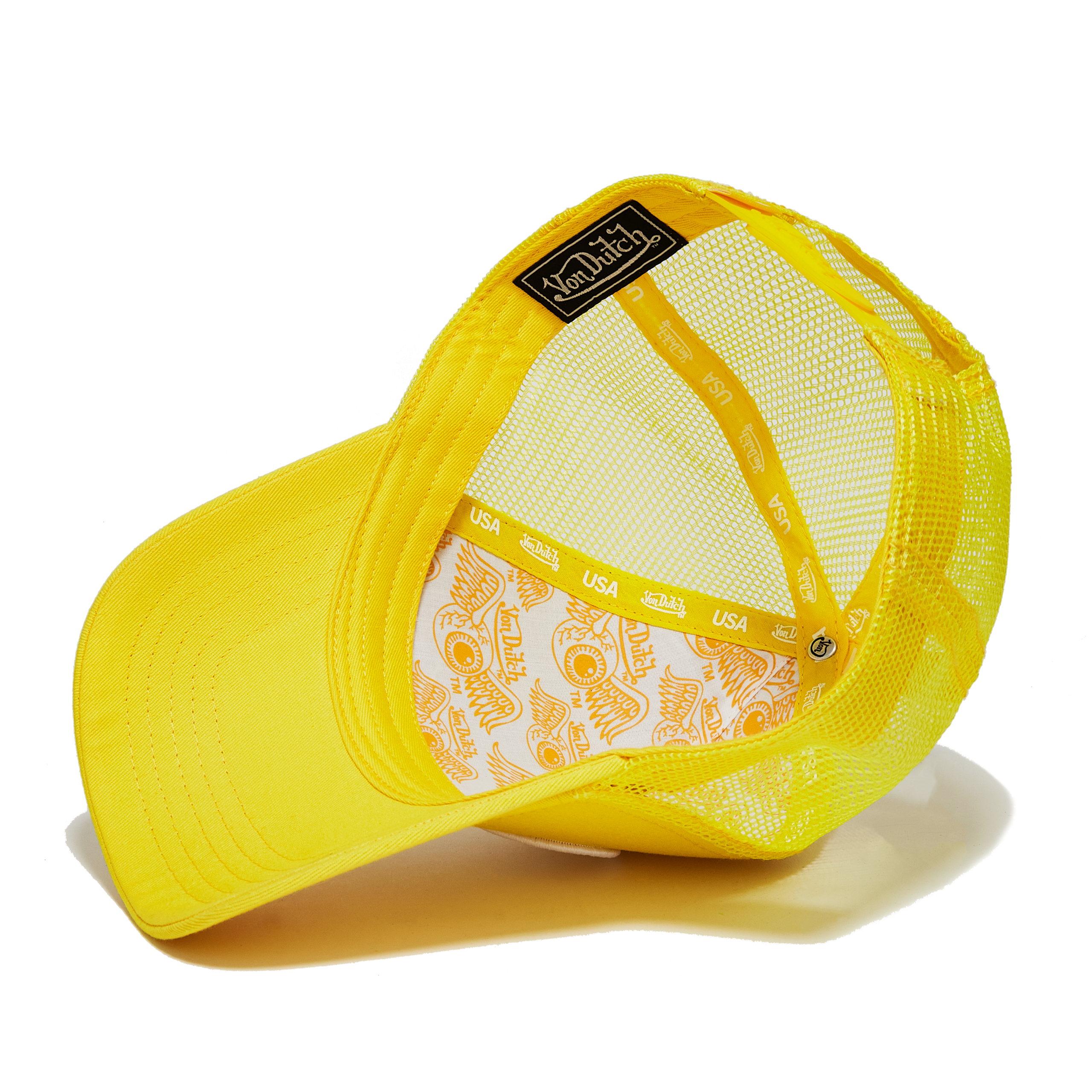Yellow & White Trucker Hat - Image 5