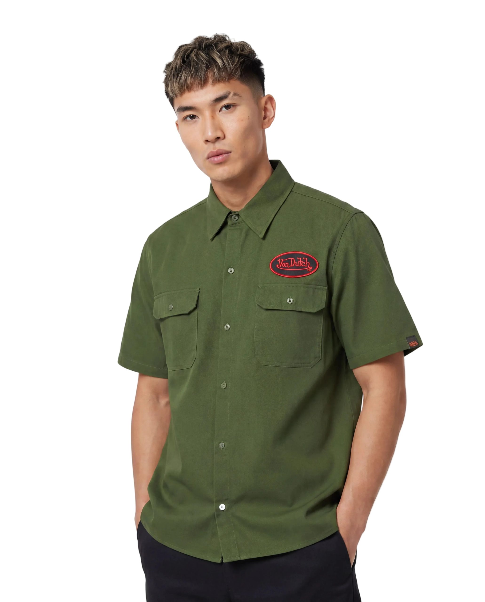 Classic Mechanic Shirt ?C Olive - Image 2