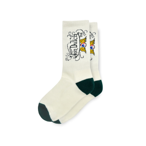 Cream Crew Socks