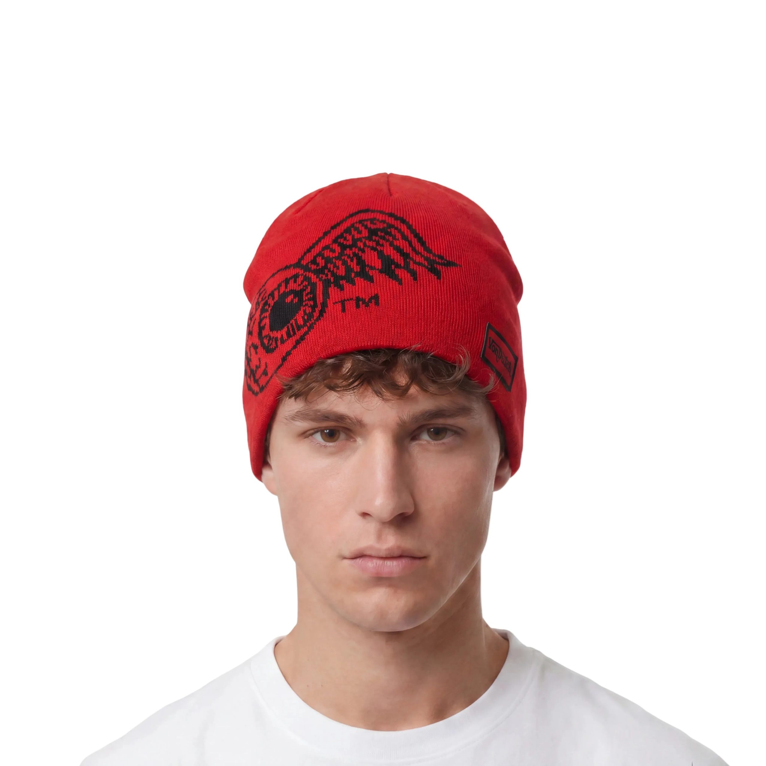 Flying Eye Beanie - Red - Image 2