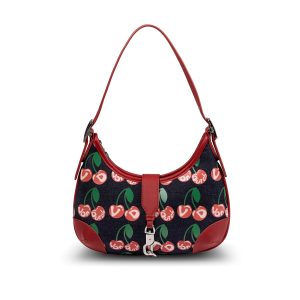 BELLA SHOULDER BAG -DENIM CHERRY