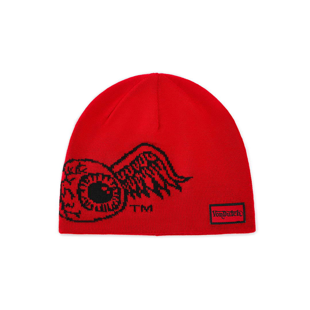 Flying Eye Beanie - Red - Image 5