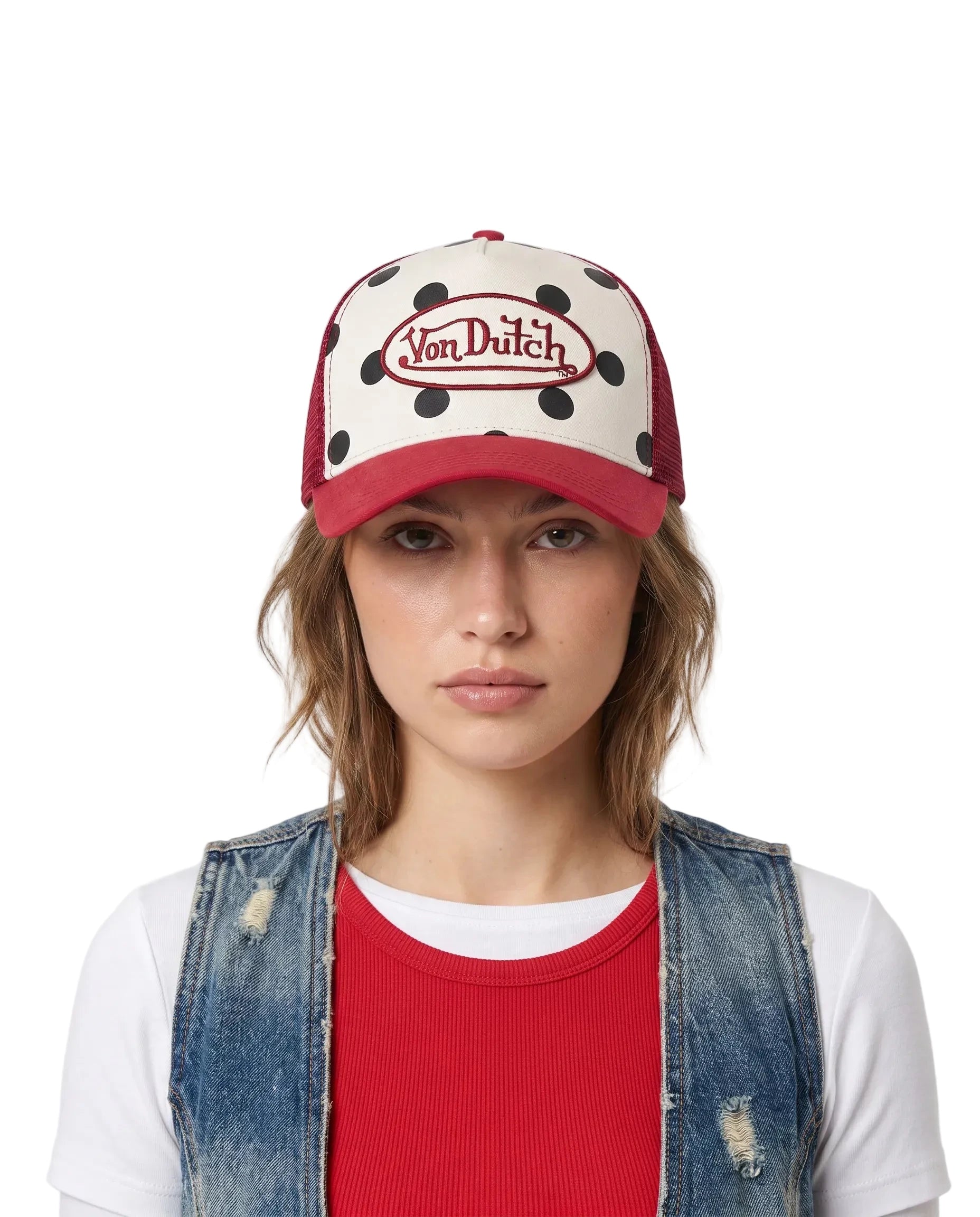 Polka Dot Trucker Hat - Classic - Image 2