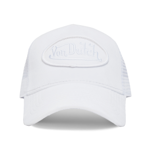 Von Dutch Triple White Velvet Trucker Hat