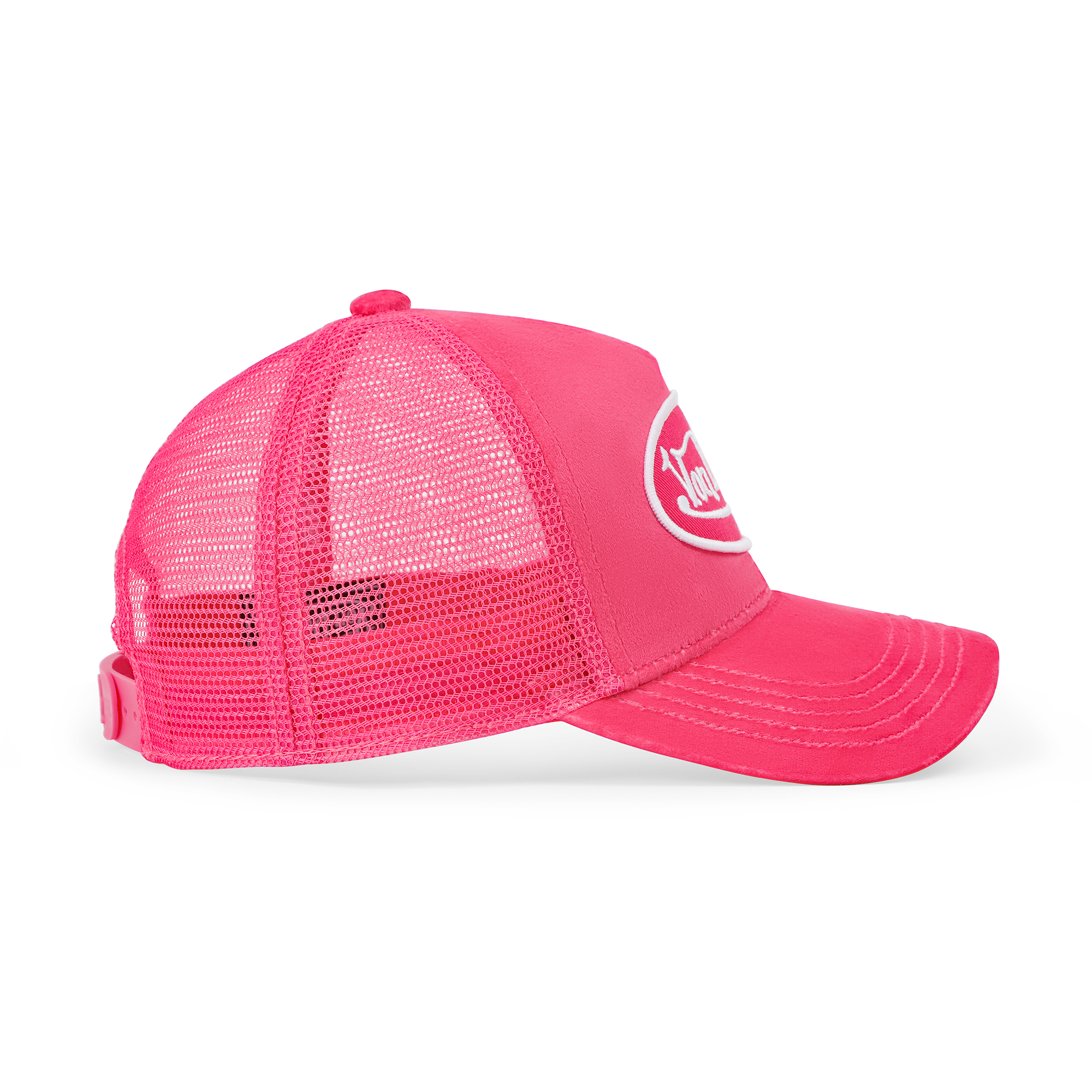 Kids Velvet Trucker Hat - Hot Pink Crush - Image 7