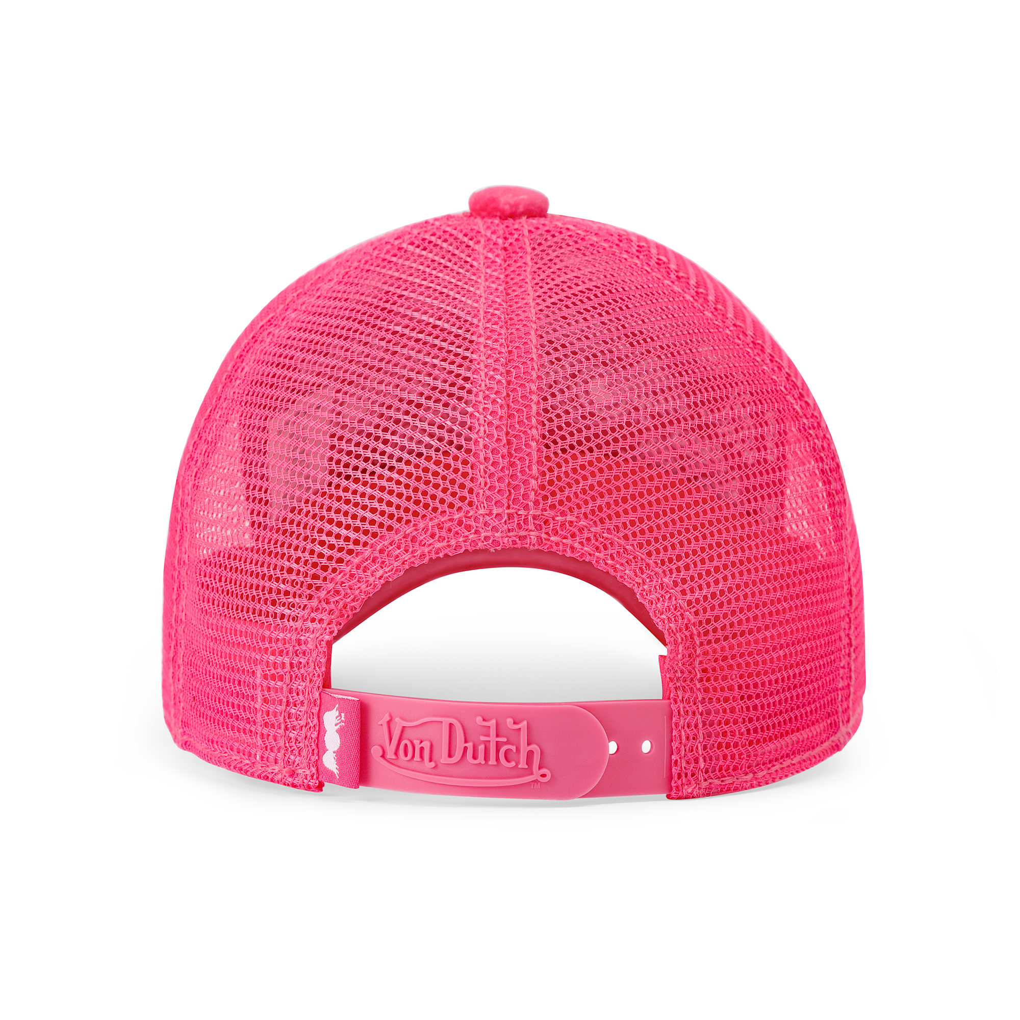 Kids Velvet Trucker Hat - Hot Pink Crush - Image 8