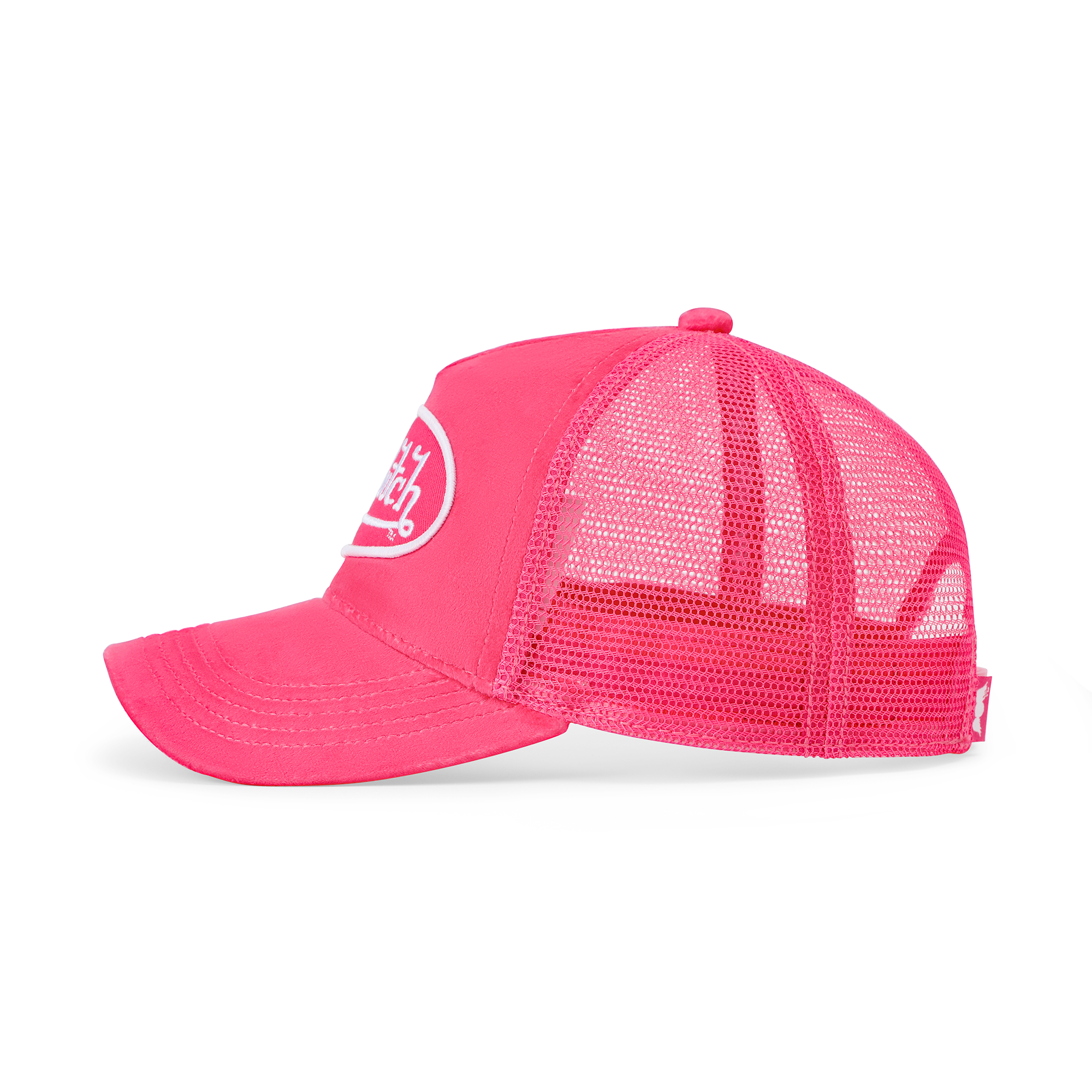 Kids Velvet Trucker Hat - Hot Pink Crush - Image 3