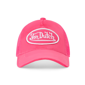 Kids Velvet Trucker Hat - Hot Pink Crush