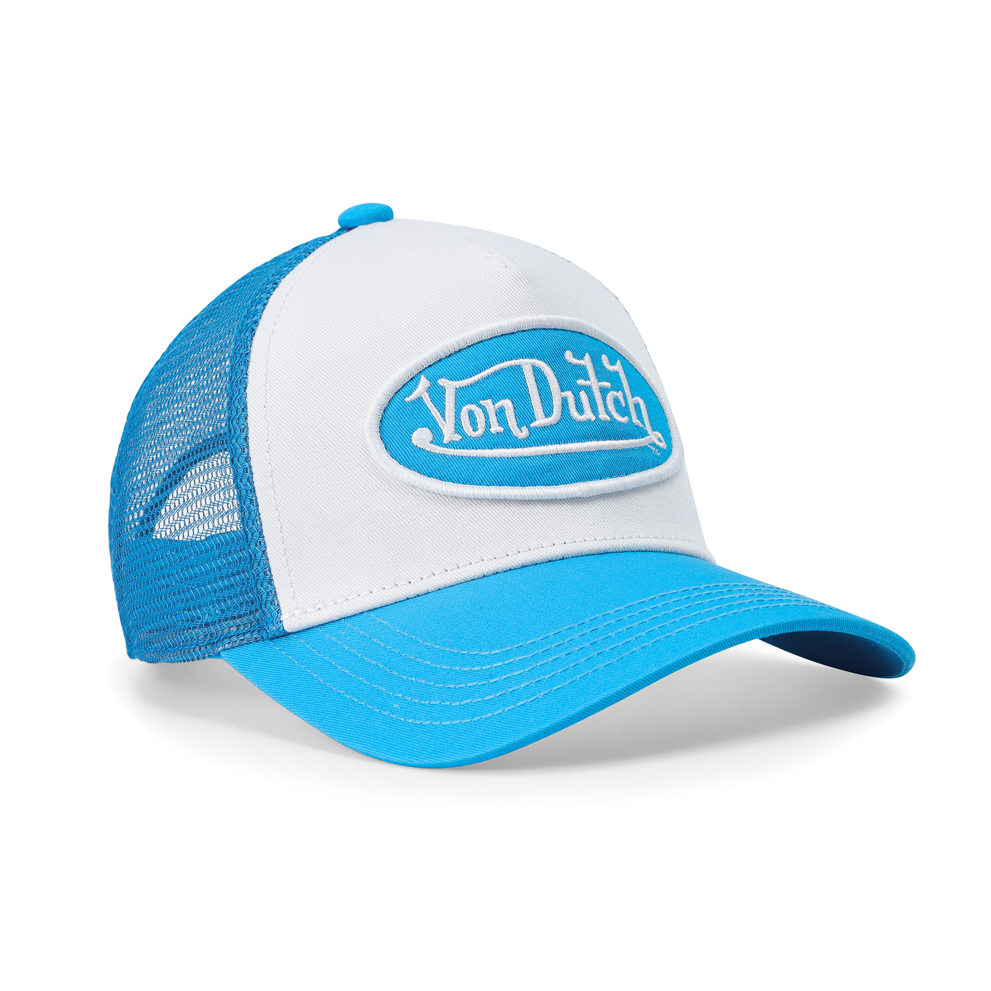 Kids Classic Trucker Hat - Blue & White - Image 4