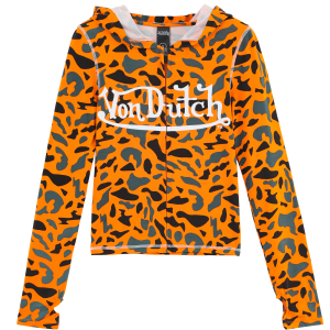 VON DUTCH ROXY TOP ?C ORANGE CAMO