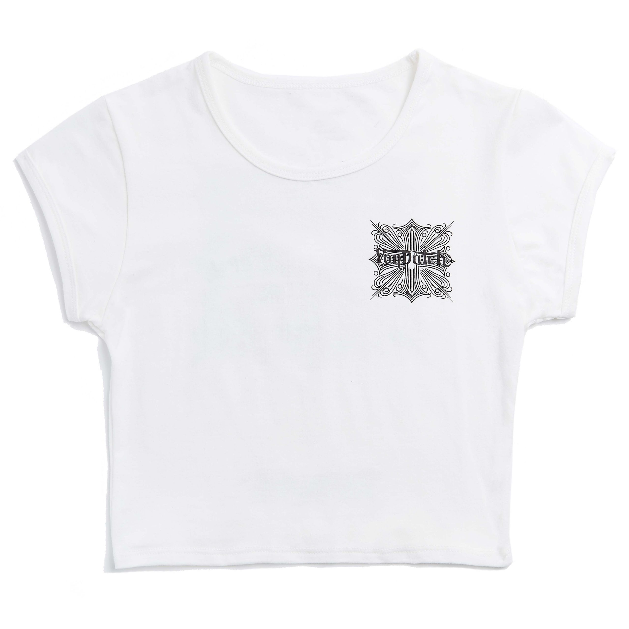 White & Black Chopper Baby Tee
