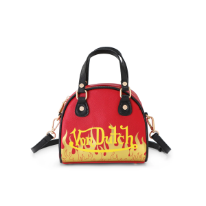 Mini Bowling Bag - Red Flames