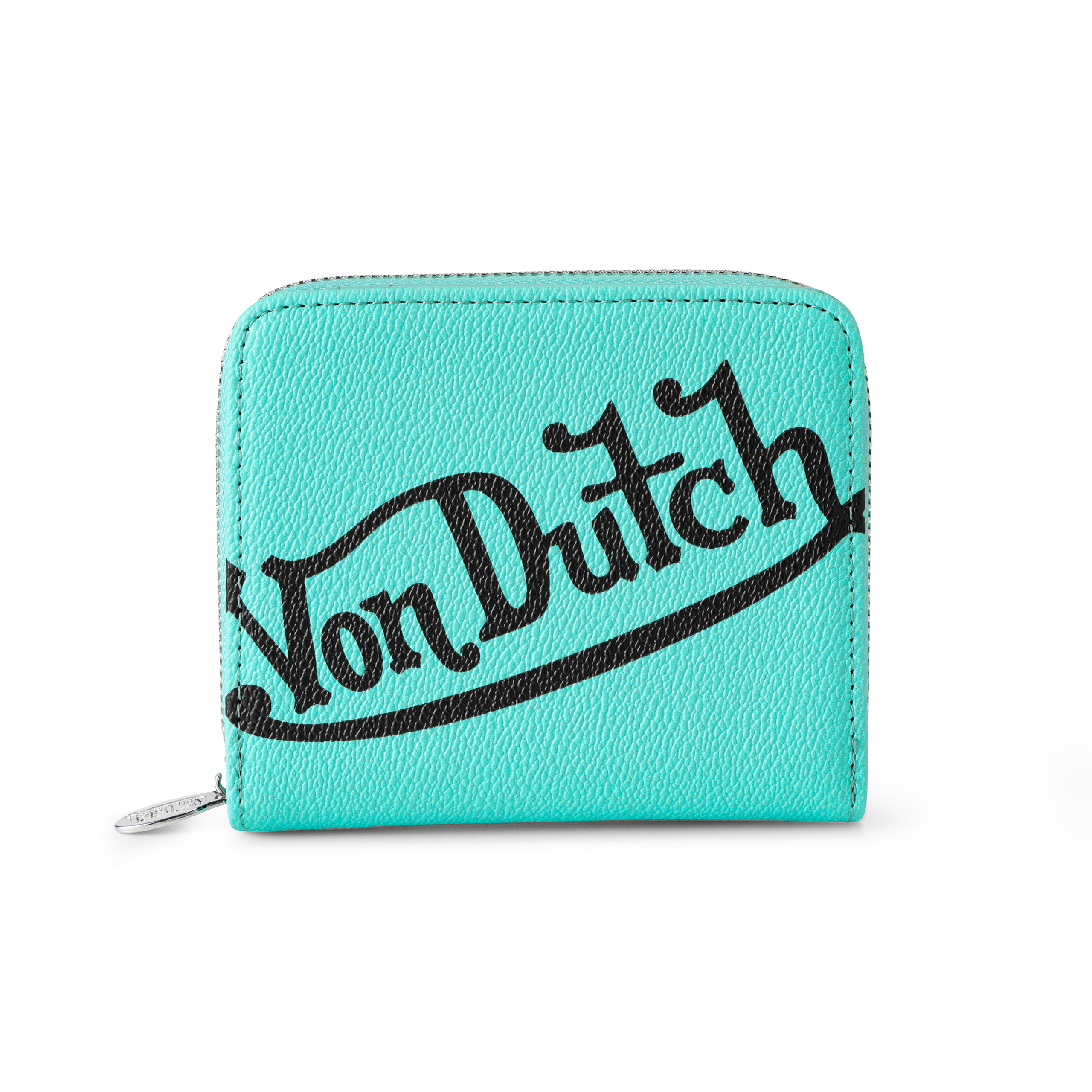 Classic Signature Zip-up Wallet - Turquoise